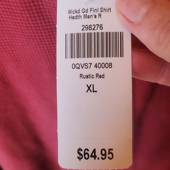 L.L. Bean Traditional Fit Flannel Rustic Red Hadth Long Slv Sz XL Shirt - Picture 3 of 17